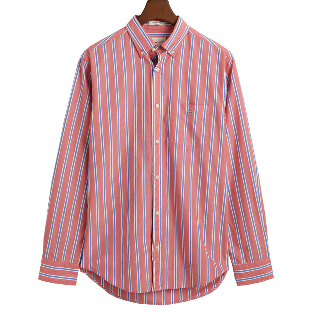 GANT Regular Fit Classic Striped Poplin Shirt